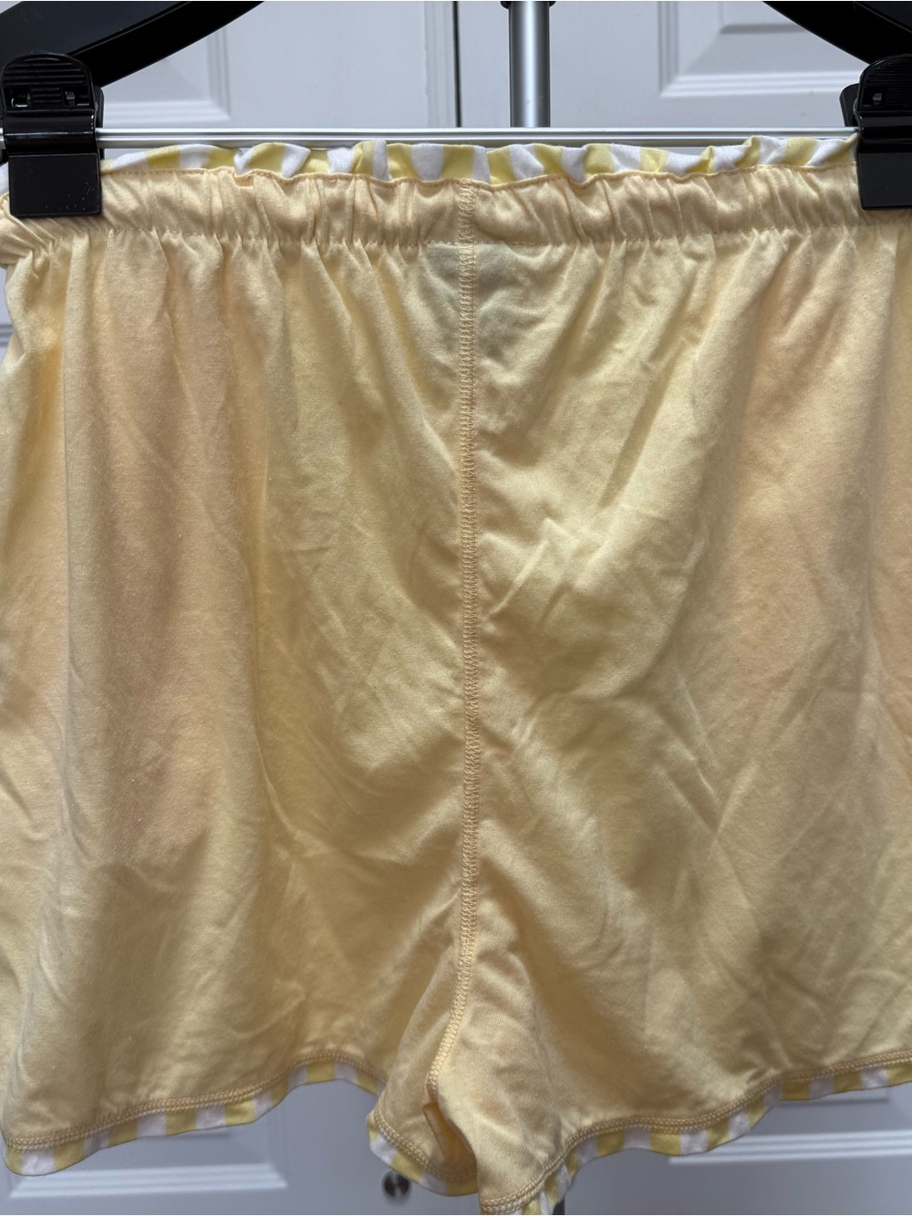 Women’s Lightweight Athletic Shorts - Pale Yellow - Picture 6 of 8